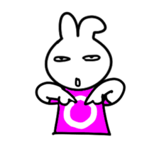 Animation of the poker-face-rabbit sticker #14015952