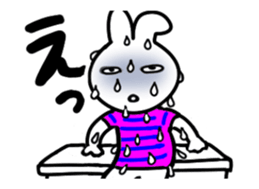 Animation of the poker-face-rabbit sticker #14015955
