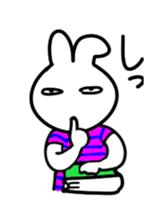 Animation of the poker-face-rabbit sticker #14015962