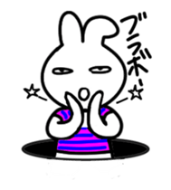 Animation of the poker-face-rabbit sticker #14015963
