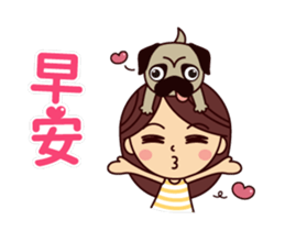 Lily's moving life style sticker #14016741