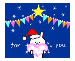 rabbit's Christmas & New Year's Day sticker #14016750