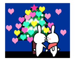rabbit's Christmas & New Year's Day sticker #14016751