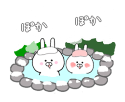 rabbit's Christmas & New Year's Day sticker #14016753