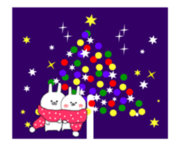 rabbit's Christmas & New Year's Day sticker #14016763