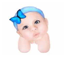 Magic baby face sticker #14016808