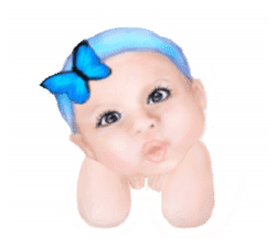 Magic baby face sticker #14016808