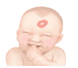 Magic baby face sticker #14016809