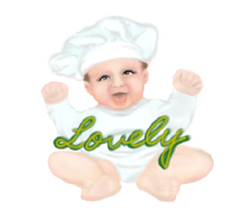 Magic baby face sticker #14016813