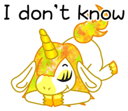 Brilliant Unicorn (English) sticker #14016831