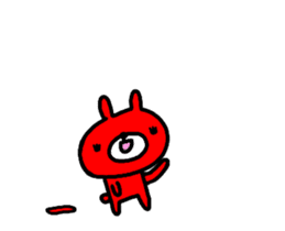 [MOVE]"HIROSHIMA" Red Rabbit sticker #14016887