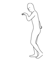 Mr. Simple is simple, and moves sticker #14016926