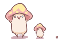 Beniten-san and Shroom-san sticker #14017075