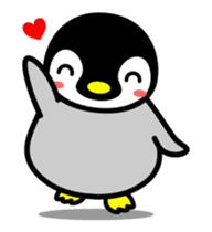 The cute child penguin 2 which moves sticker #14017410