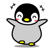 The cute child penguin 2 which moves sticker #14017413