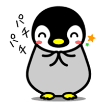 The cute child penguin 2 which moves sticker #14017416