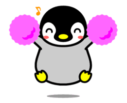 The cute child penguin 2 which moves sticker #14017417