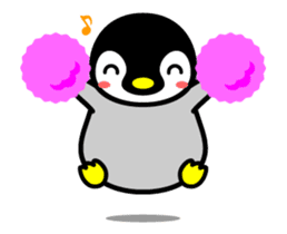 The cute child penguin 2 which moves sticker #14017417