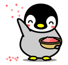 The cute child penguin 2 which moves sticker #14017418