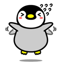 The cute child penguin 2 which moves sticker #14017419