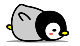 The cute child penguin 2 which moves sticker #14017420