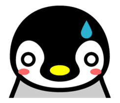 The cute child penguin 2 which moves sticker #14017421