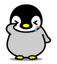 The cute child penguin 2 which moves sticker #14017422