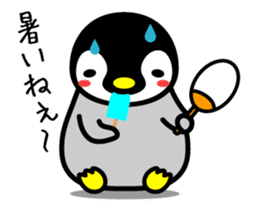 The cute child penguin 2 which moves sticker #14017423