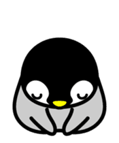 The cute child penguin 2 which moves sticker #14017425