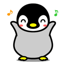 The cute child penguin 2 which moves sticker #14017427