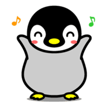 The cute child penguin 2 which moves sticker #14017427