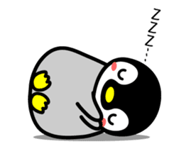 The cute child penguin 2 which moves sticker #14017428