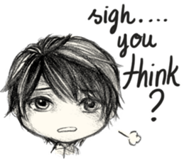 CW: Tezzo Daily Life in Pencil sticker #14017503