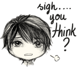 CW: Tezzo Daily Life in Pencil sticker #14017503