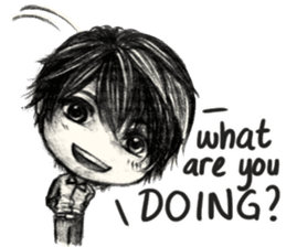 CW: Tezzo Daily Life in Pencil sticker #14017505