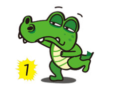 Crocodile Green 2 sticker #14017614