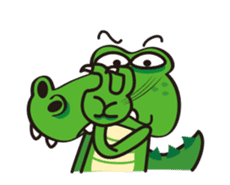 Crocodile Green 2 sticker #14017616