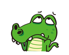 Crocodile Green 2 sticker #14017618