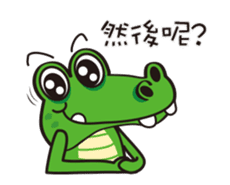 Crocodile Green 2 sticker #14017625