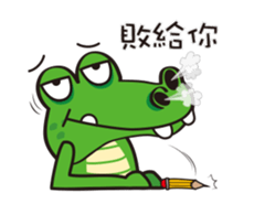 Crocodile Green 2 sticker #14017626