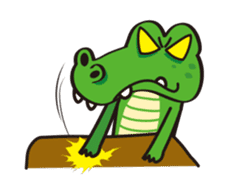 Crocodile Green 2 sticker #14017628