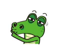 Crocodile Green 2 sticker #14017635