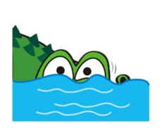 Crocodile Green 2 sticker #14017637