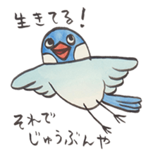 Soliloquence of Java sparrow sticker #14018098