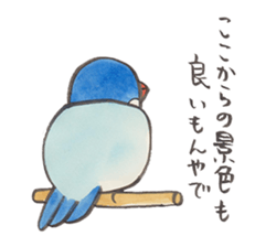 Soliloquence of Java sparrow sticker #14018108