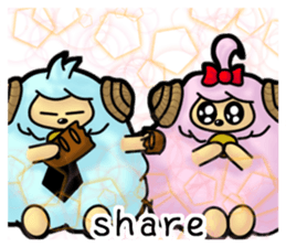 Happy sheep(party) sticker #14018601