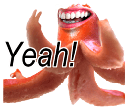 Little horror Octopus weenie sticker #14019039