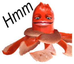 Little horror Octopus weenie sticker #14019050