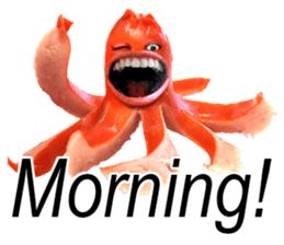 Little horror Octopus weenie sticker #14019051