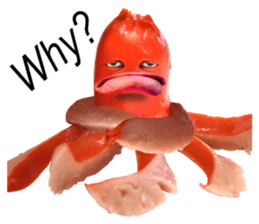 Little horror Octopus weenie sticker #14019055